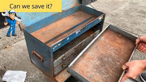 metal box with rouch things at the bottom|Restore a Rusty Toolbox : 14 Steps (with Pictures) .